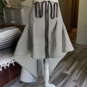 SOHUNG DESIGNS Stripe Zipper Skirt